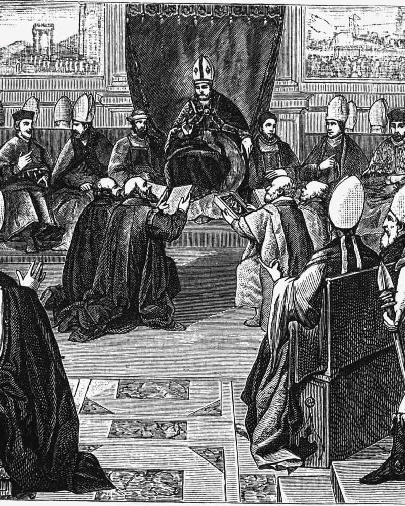 The Council of Vienne in session, 1311–1312